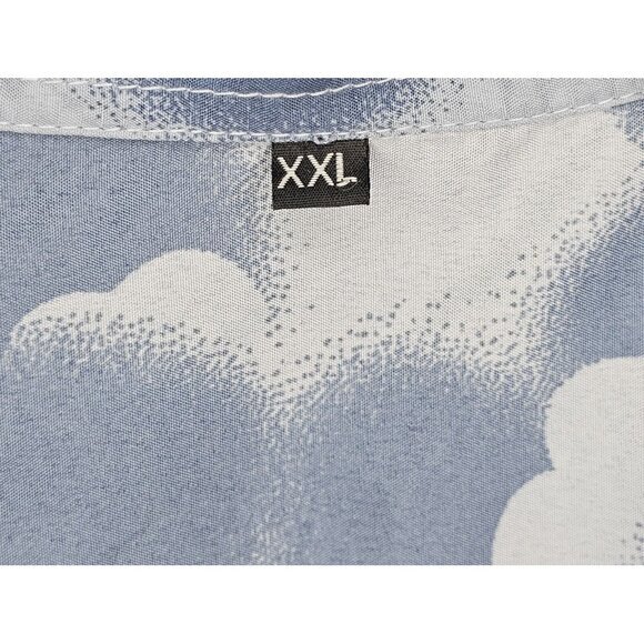 Vtg Hawaiian Multicolor Blue Palm Tree Short Sleeve Shirt Mens Size‎ XXL - Picture 3 of 7